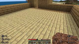 年金生活者のマイクラ生活　お城の木材の壁を造ります