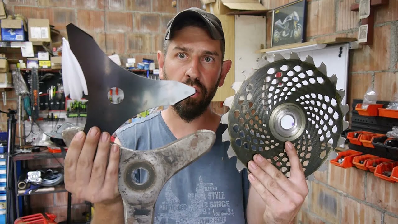 #RPGarażowo. Test ostrza tnącego do kosy spalinowej. Ostrze piła widiowa za 15- 20 zł.