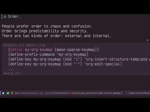 EmacsConf 2021: Emacs and Montessori Philosophy - Grant Shangreaux