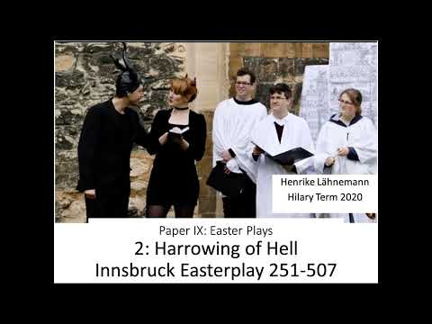 Medieval German Easterplays 2: Harrowing of Hell in the Innsbruck Easterplay