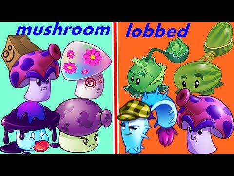 Team Mushroom Pvz2 Vs Team Lobbed Pvz2 in Plants Vs Zombies 2: Gameplay 2017