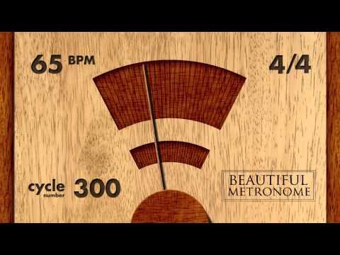 65 BPM 4/4 Wood Metronome HD