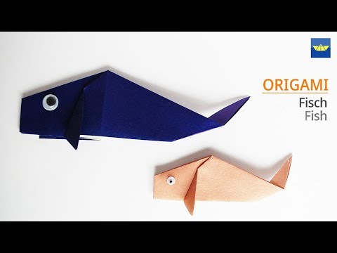 Origami Fisch falten mit Kindern
