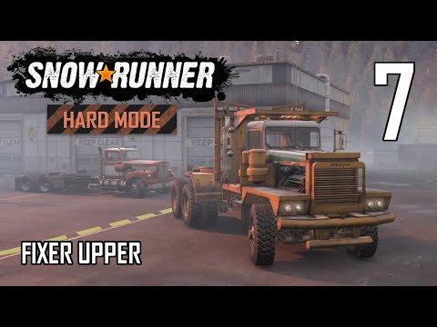 SnowRunner Hard Mode Strategic Walkthrough Ep 7 - Fixer Upper