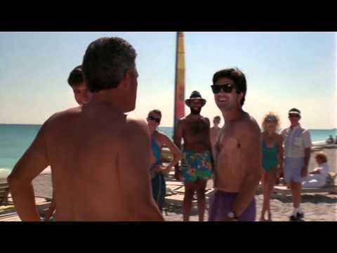 Dork beach scene from Police Academy 5: Assignment Miami Beach