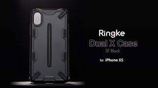 Ringke Dual X Apple iPhone XS Hoesje Paars Hoesjes