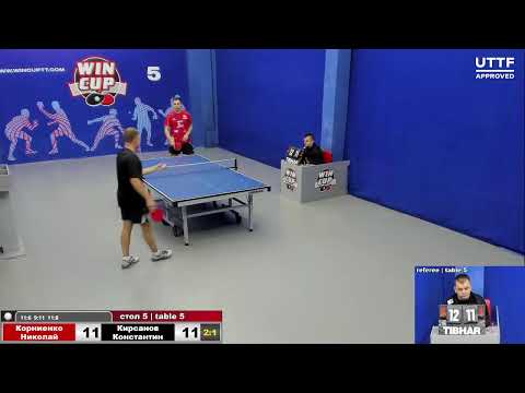 09:00 Корниенко Николай 3-1 Кирсанов Константин cтол 5 ЮГ-2 12.10.21