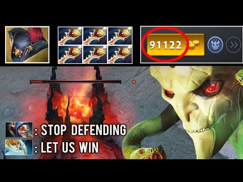 OMG 2 HOURS MEGA DEFENDE 6x Rapier Crazy Pirate hat Medusa vs Meepo 90k Gold Bag 7.24 Dota 2