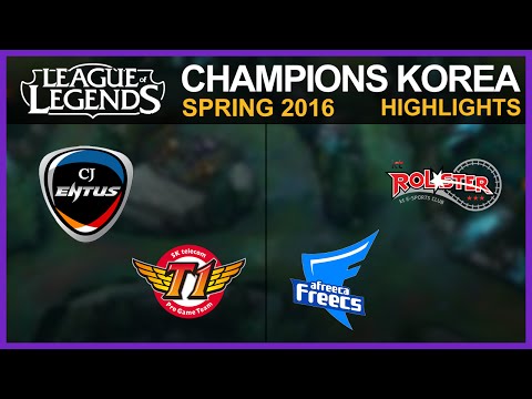 [Highlights] CJ Entus vs SK Telecom T1 & Afreeca Freecs vs KT Rolster / W1D1 / LCK Spring 2016