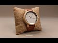 Video: Reloj de madera Bamboo Minimalist - Unisex