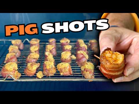One of My ALL TIME FAVORITE Smoker Appetizers - Smoked Pig Shots on the Pellet Grill