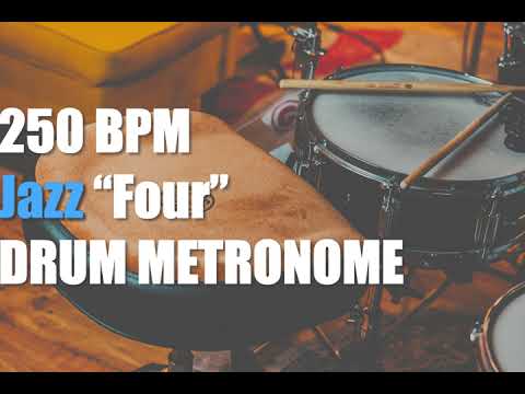 Jazz Four Drum Metronome Loop - 250 BPM