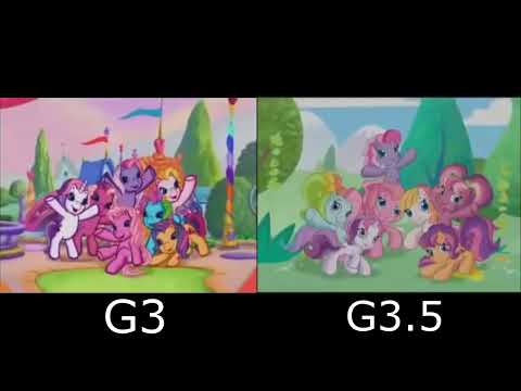 My Little Pony ❤️ G3, G3.5, G4 Intro Comparison