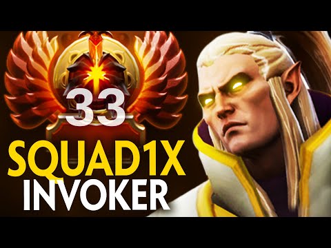 RANK 33 SQUAD1X EXORT INVOKER vs HUSKAR MID | Dota 2 Invoker