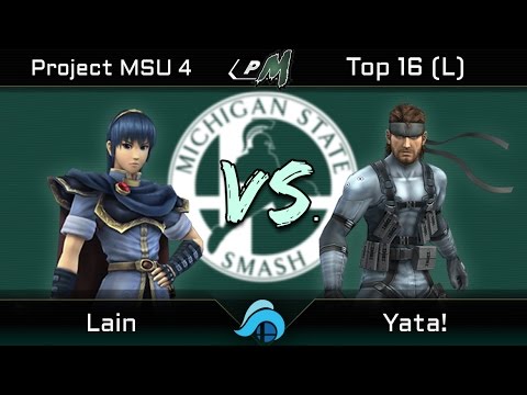 Project MSU 4 Top 32 Losers Bracket - Lain (Marth) vs. Yata! (Snake)