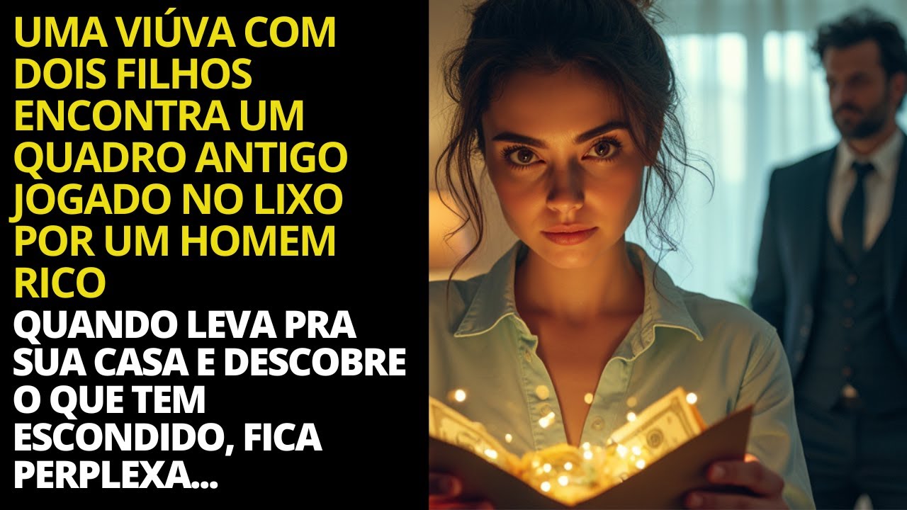 Uma viúva com dois filhos encontra um quadro antigo no lixo e descobre algo escondido
