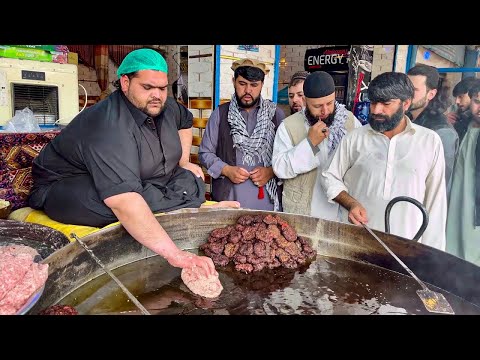 Afghan Most crowd Chapli Kebab | World most famous Kebab | Pizza Kebab | Adam Khan Chapli Kabab