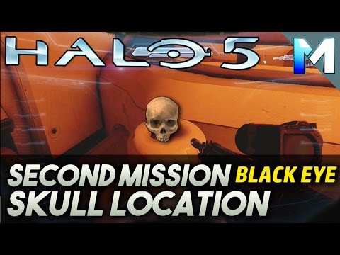 Halo 5 Guardians Skull Location (Black Eye) Mission 2, Hidden Skull Collectible