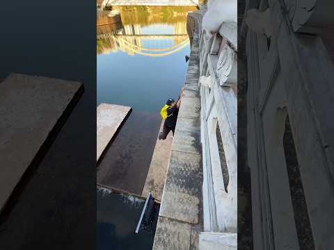 Surprisingly, the boy picked up the bag and brought it over