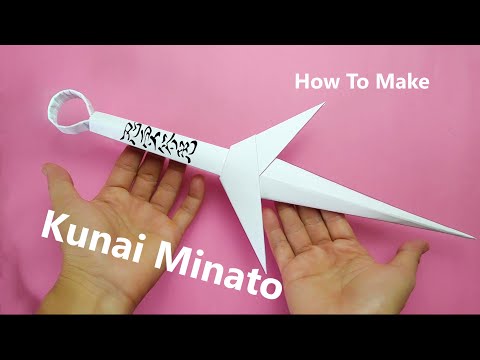 How to make A Paper Minato kunai  | Easy Origami Paper Knife