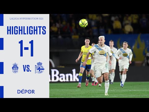 Resumen del U.D. Las Palmas 1 - 1 RC Deportivo