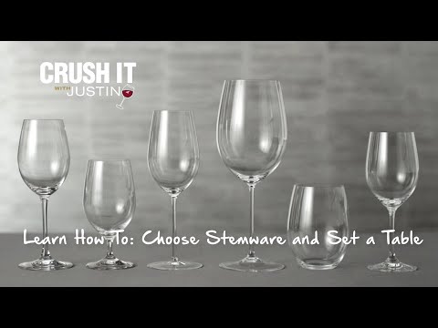 Crush It with JUSTIN - Lesson 3: Choosing Stemware and Setting a Table