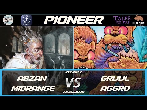 Abzan Midrange VS Gruul Aggro    [MTG Pioneer Round 2]