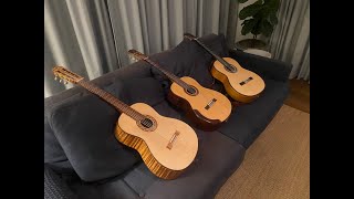 Video thumbnail for Guitar comparison: Cordoba F10 vs luthier-built classical vs luthier-built / my project flamenco by Bluegum Counterpoint