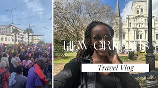 New Orleans Vlog | Solo Trip 2023 | Mardi Gras, Cafe Du Monde & More | Travel Vlog
