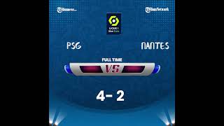 FULL TIME PSG vs Nantes - Cetak Gol Kemenangan, Raihan Lionel Messi Salip Neymar