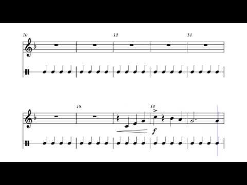 Mamma Mia - Trumpet with Metronome Arr. by Michael Story