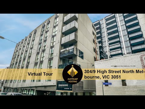 [Tour virtual da Austrump Hosting] 304/9 High Street North Melbourne, VIC 3051 para locação