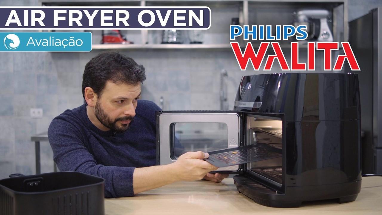 Miniatura da avaliação em vídeo de Fritadeira Philips Walita NA130 Preto