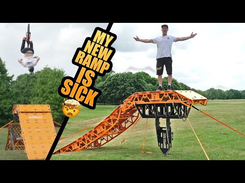 MY NEW FOLDING RAMP SETUP IS SICK - URBAN MTB FREERIDE