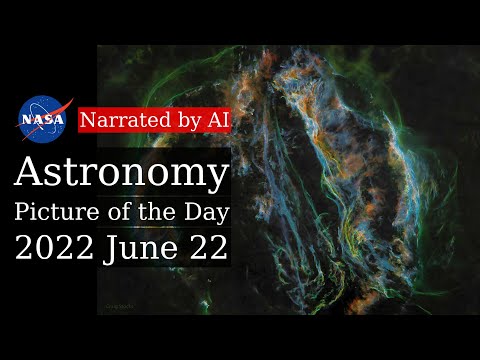 APOD: 2022-06-22 - Supernova Remnant: The Veil Nebula (Narrated by Salli)