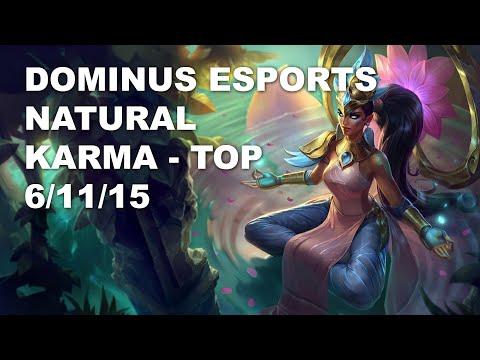 Dominus Esports Natural Top Karma vs Syndra - KR Master Patch 10.9