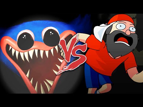 Huggy Wuggy (Poppy Playtime) Vs. Mussoumano - Batalha com Games (Animação)