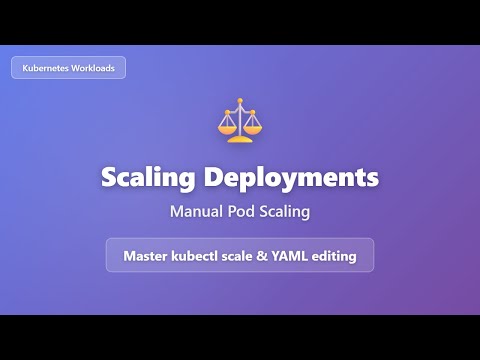 Kubernetes Manual Pod Scaling: kubectl scale & YAML Tutorial for Beginners