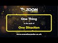 One Direction - One Thing - Karaoke Version from Zoom Karaoke