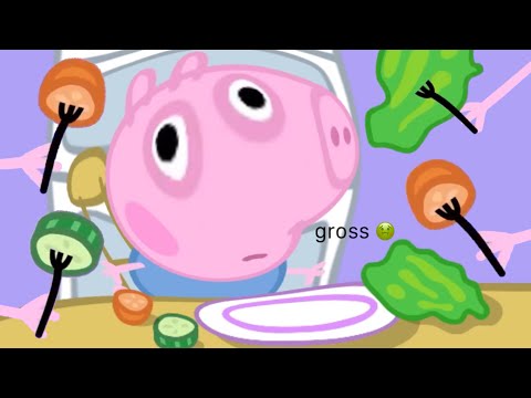 i edited peppa pig so george will eat his vegetables - part 6 🍅🤢🥒