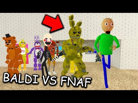 I found ALL FNAF ANIMATRONICS in BALDI'S BASICS MULTIPLAYER... (Baldi's Basics vs FNAF MULTIPLAYER)