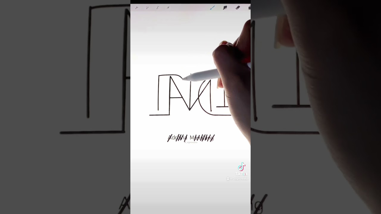 Monogram Name | @_signcreator