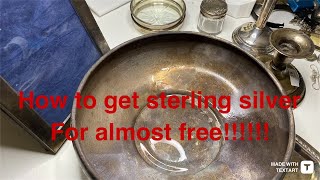 How to find large sterling silver items for almost free from thrift stores, garage sales part 2