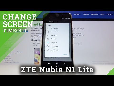 How to Set Screen Timeout in ZTE Nubia N1 Lite – Change Sleep Time