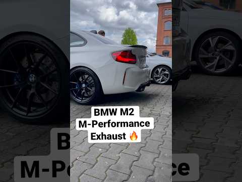BMW M2 M-Performance exhaust 🔥 #exhaust #sound #backfire #bmw #m2 #f87 #gt3 #inline6 #competition
