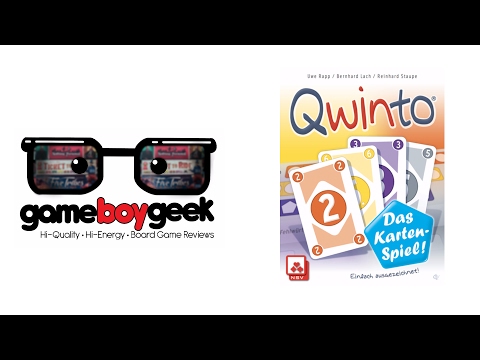 The Game Boy Geek Reviews Qwinto: The Card Game