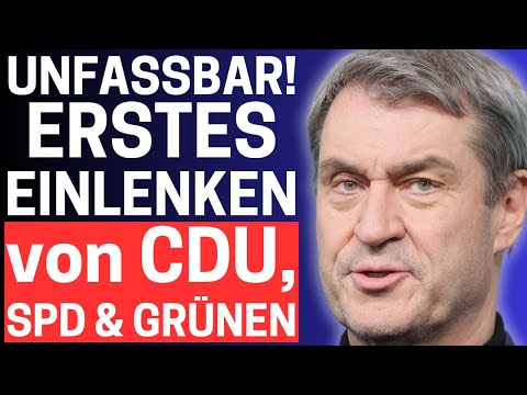 💥UNFASSBAR! ERSTES EINLENKEN von CDU, SPD & GRÜNE nach JAHREN!💥