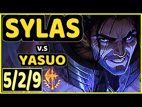 SKT T1 FAKER (SYLAS) vs YASUO - 5/2/9 KDA MID CHALLENGER GAMEPLAY - KR