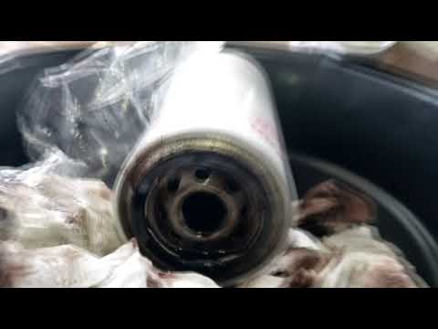 Mainship 400 Yanmar 6LYA-STP oil and fuel filter change. exciting stuff