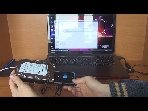 Unboxing and test Vivanco USB Harddisk Adapter in 3D
